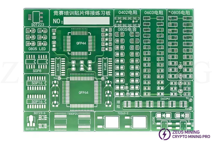 TJ-56-617 soldering practice board TJ-56-617 soldering practice board