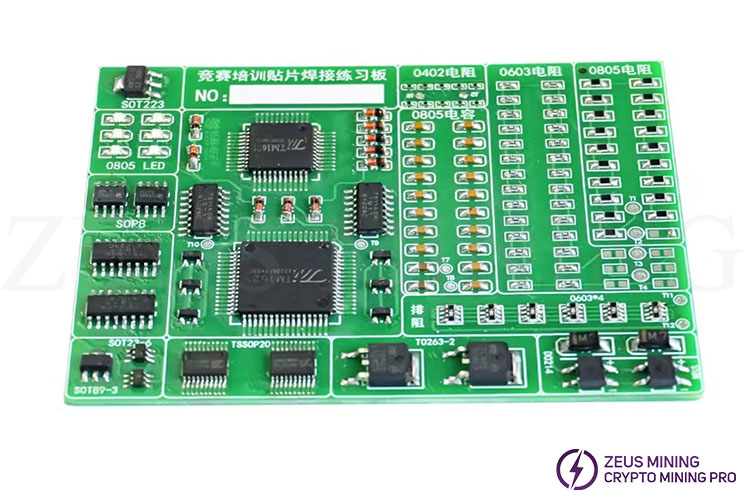 TJ-56-617 components soldering test board