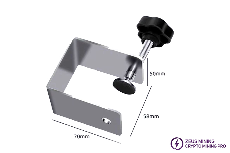 Drawer fixing clip size