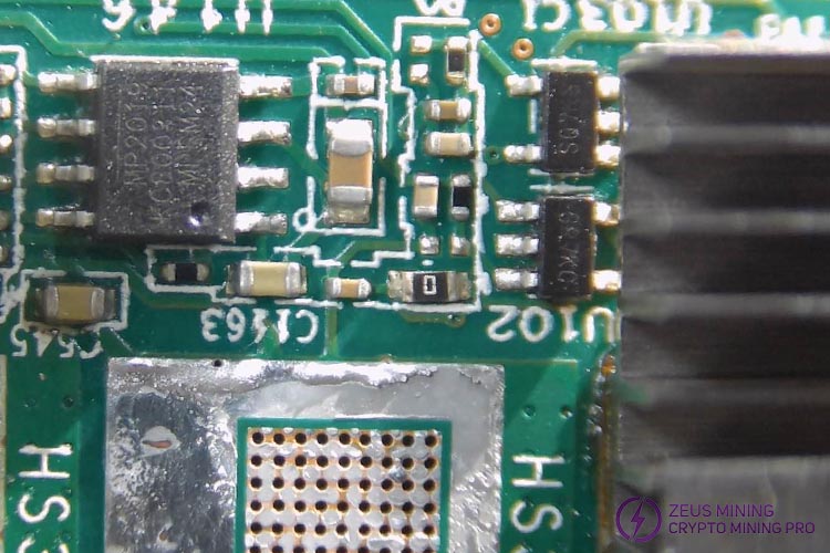 0R resistor on S19 hash board