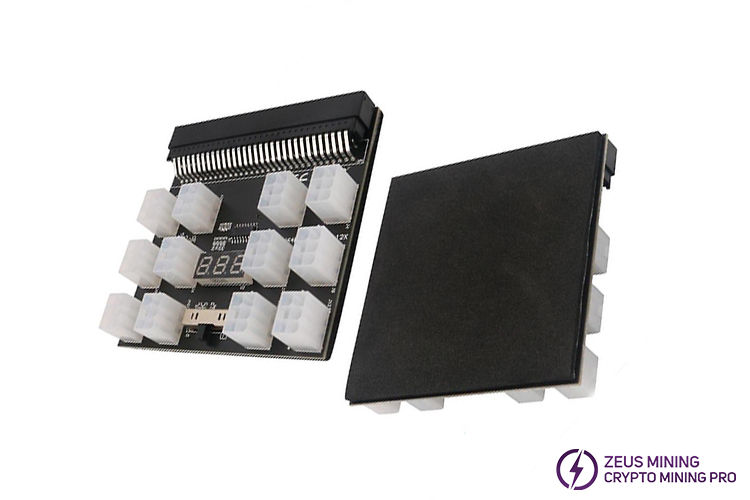 PCI-E 12x6Pin power adapter board view