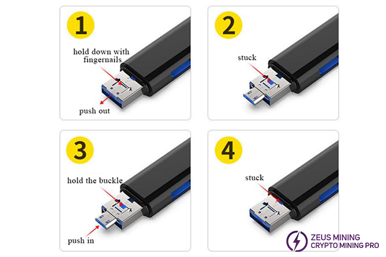 5-in-1 multifunctional OTG card reader application 5-in-1 multifunctional OTG card reader application