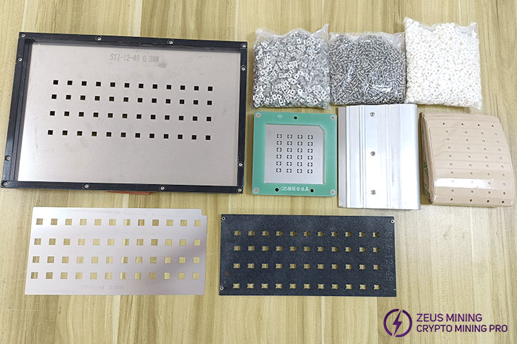 Antminer S17 hash board upgrage heat sink kit Antminer S17 hash board upgrage heat sink kit