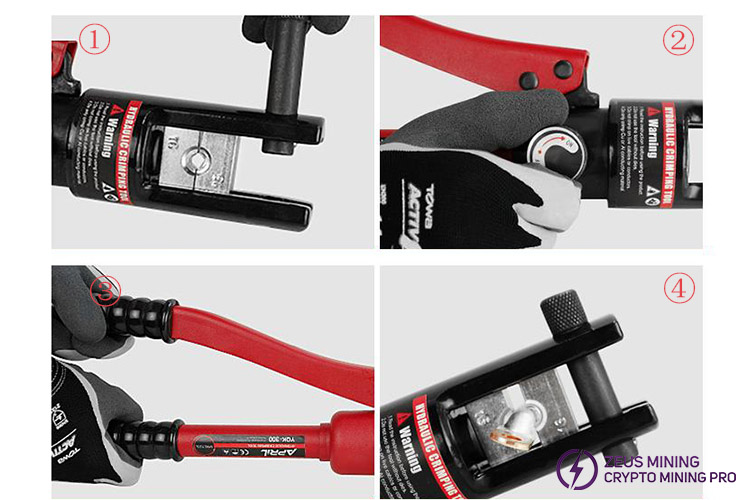 YQK-120 hydraulic crimping plier application YQK-120 hydraulic crimping plier application