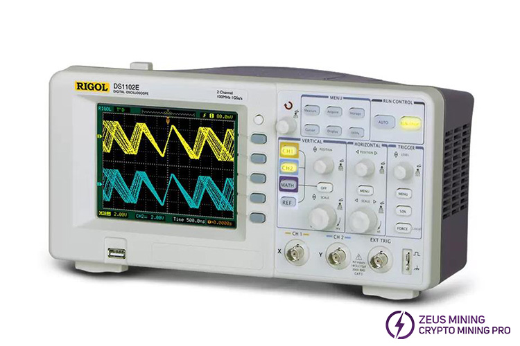 Ds1102e 100mhz digital oscilloscope