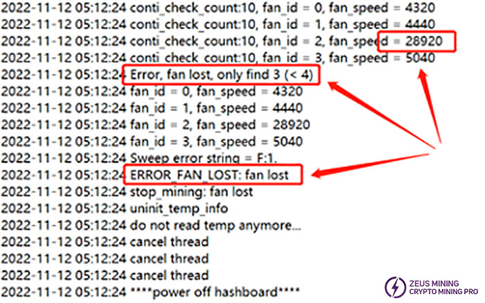 fan speed is high