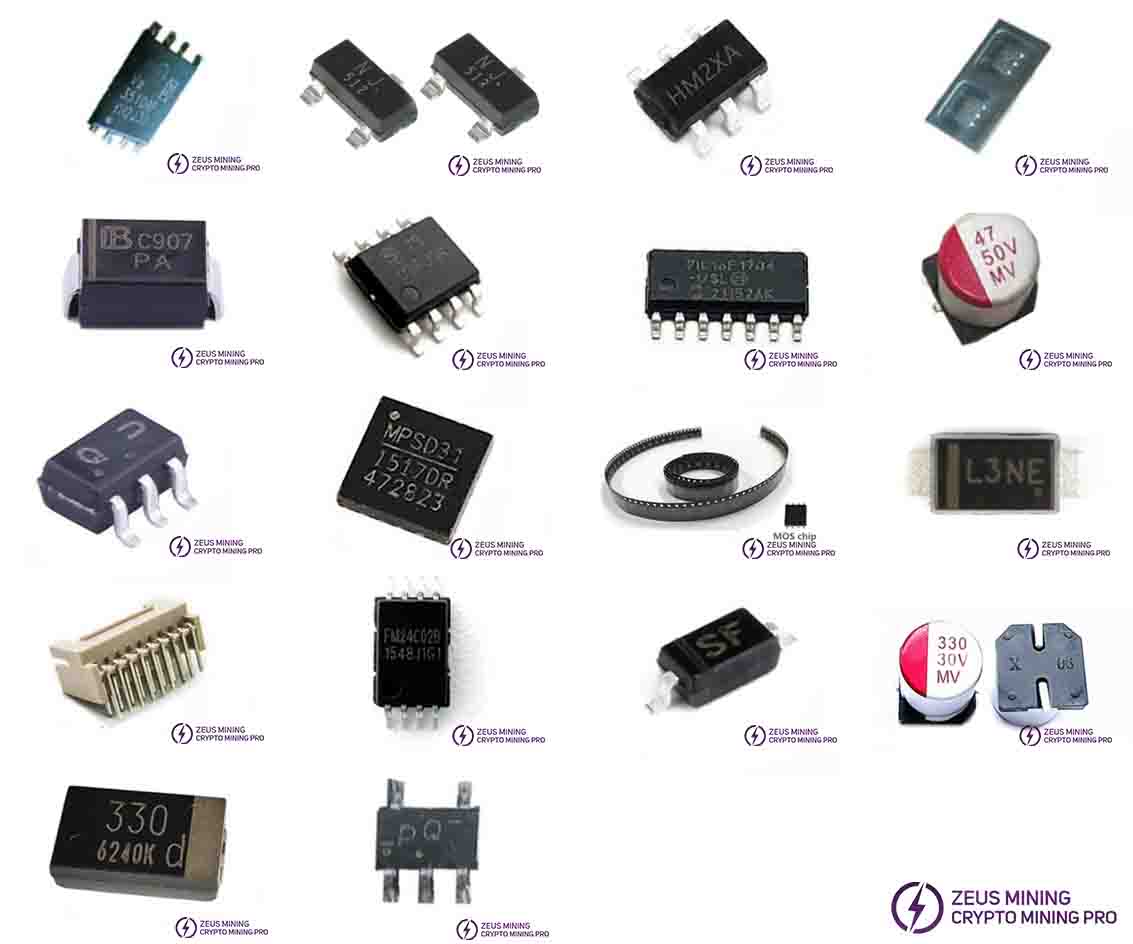 D7 hash board replacement parts list