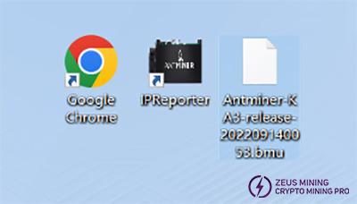 KA3 Miner upgrade software