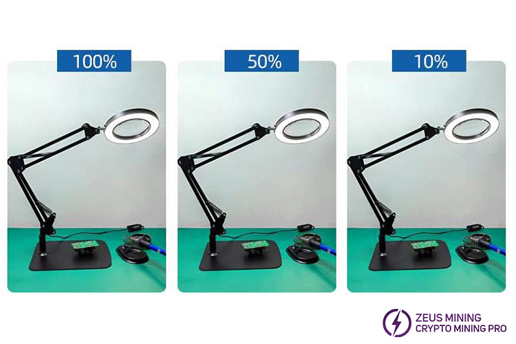 desk lamp with magnifier in lamps