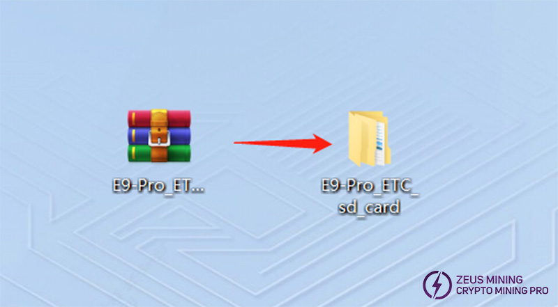 E9 pro unzipped folder