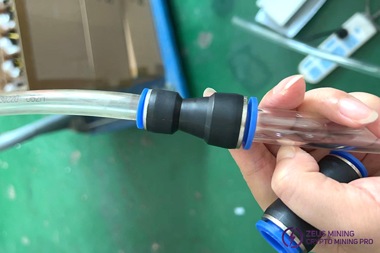 Pneumatic fittings PG straight connector application