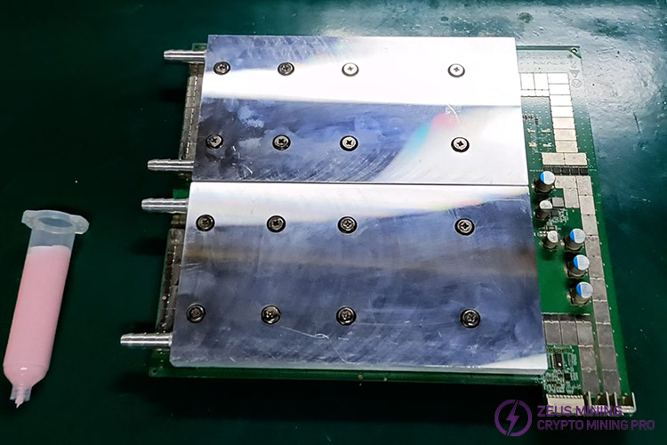D7 water cooling plate installation