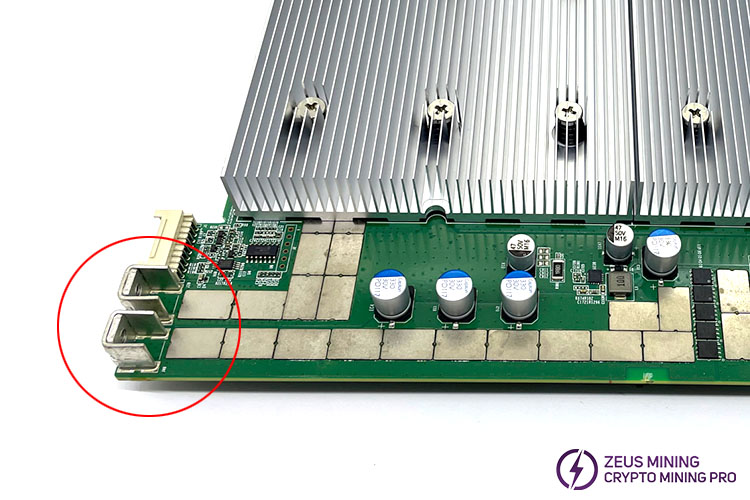 hash board power input terminals