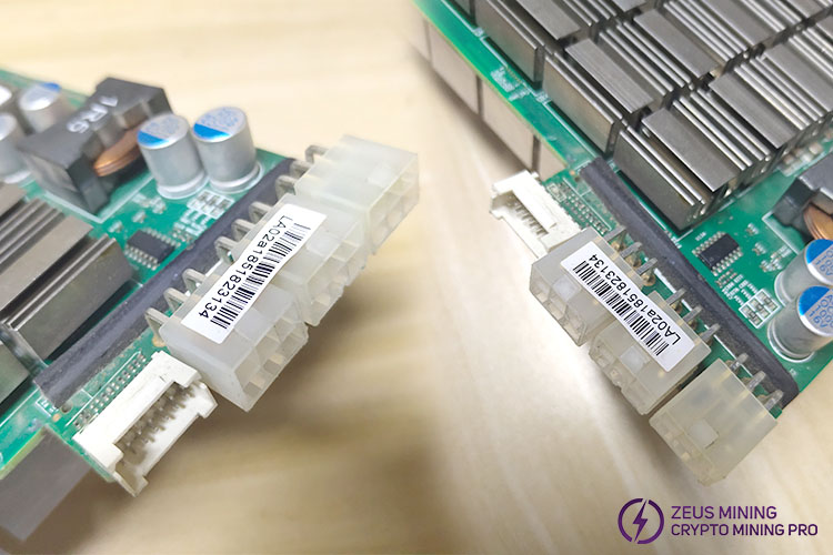 6 Pin header power connector for hashboard