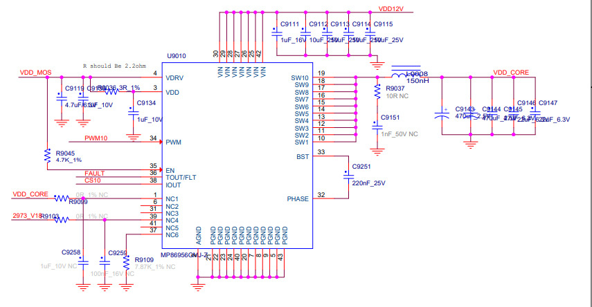 E9 U9010 chip schematic