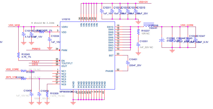 detect U10210 circuit voltage
