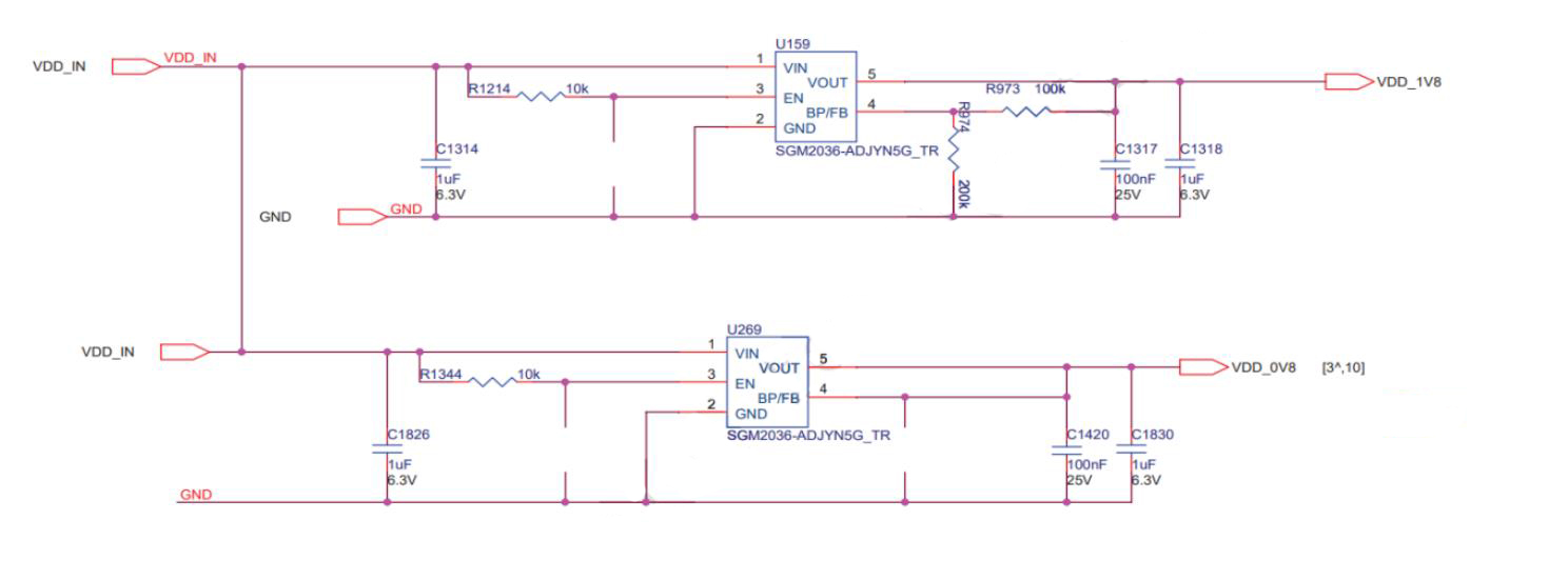 LDO chip U159 and U269 diagram