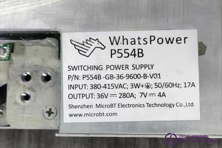 P554B-GB-36-9600-B-V01 model PSU