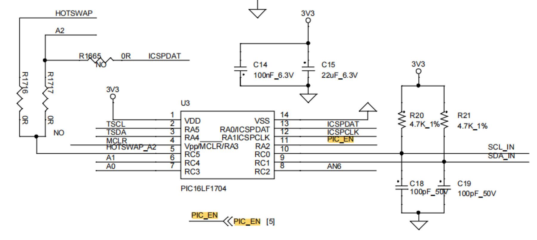 Antminer S19 Pro+ Hyd PIC circuit diagram