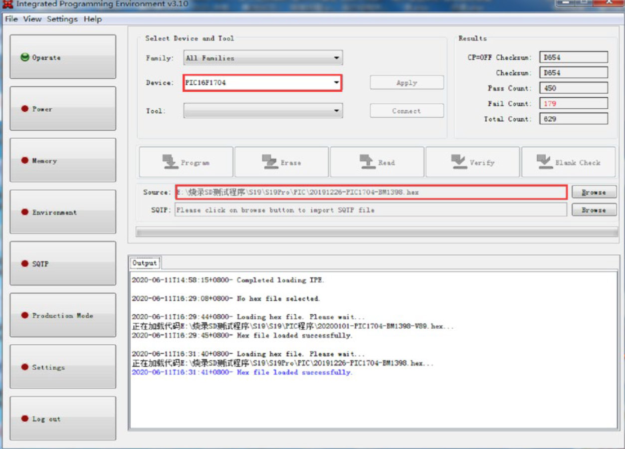 PIC16F1704 Programming