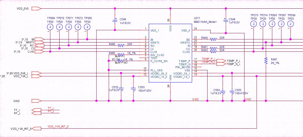 BM2130 chip pin diagram