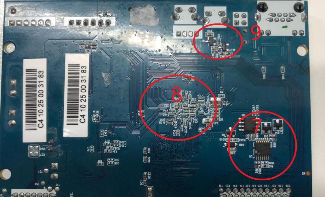 Whatsminer control board back Whatsminer control board back