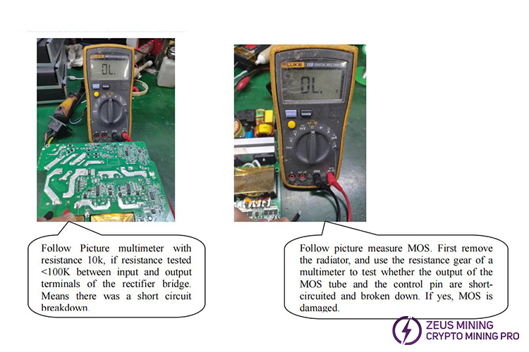 multimeter to detect faults