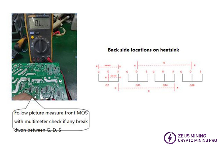 multimeter to detect back faults