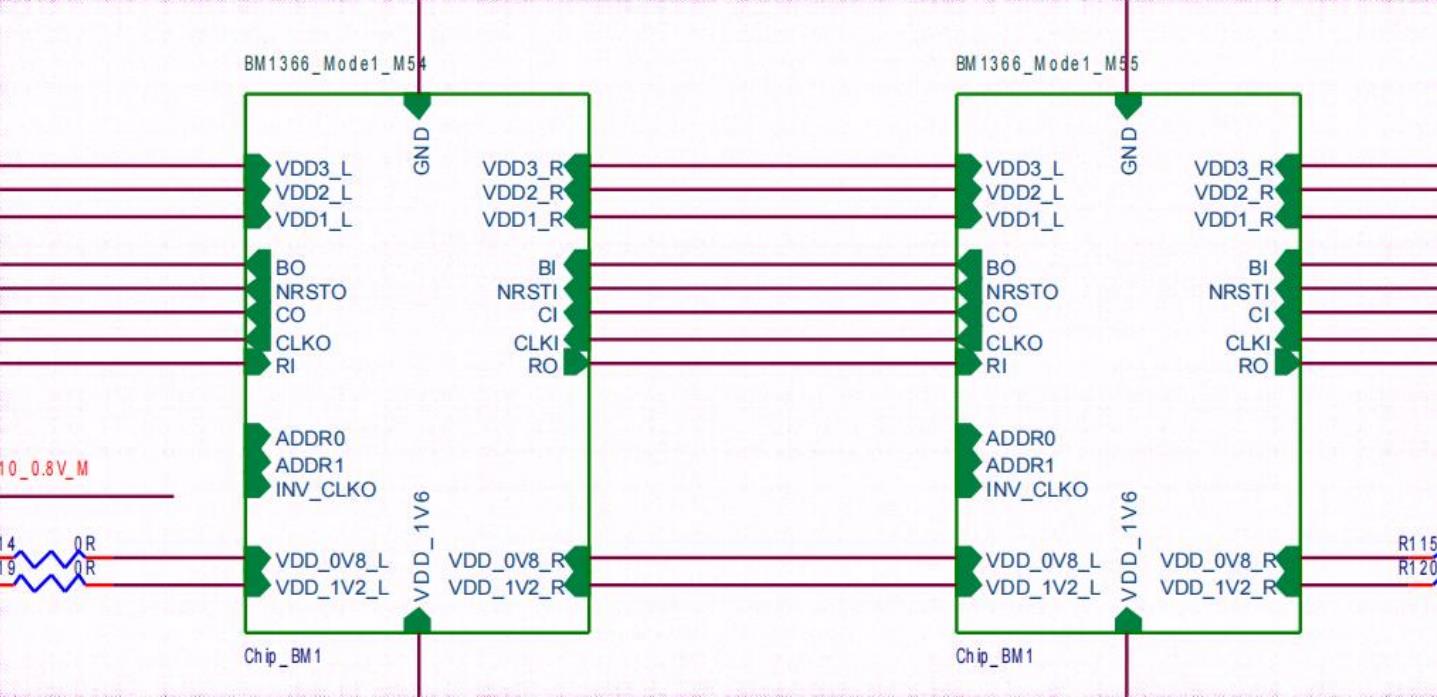 BM1366 chip circuit diagram
