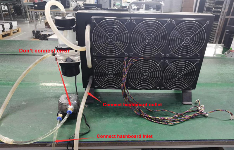 Antminer water cooling test platform