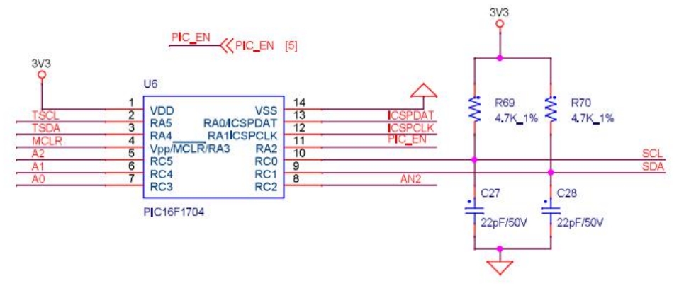 Antminer S19a PIC circuit diagram