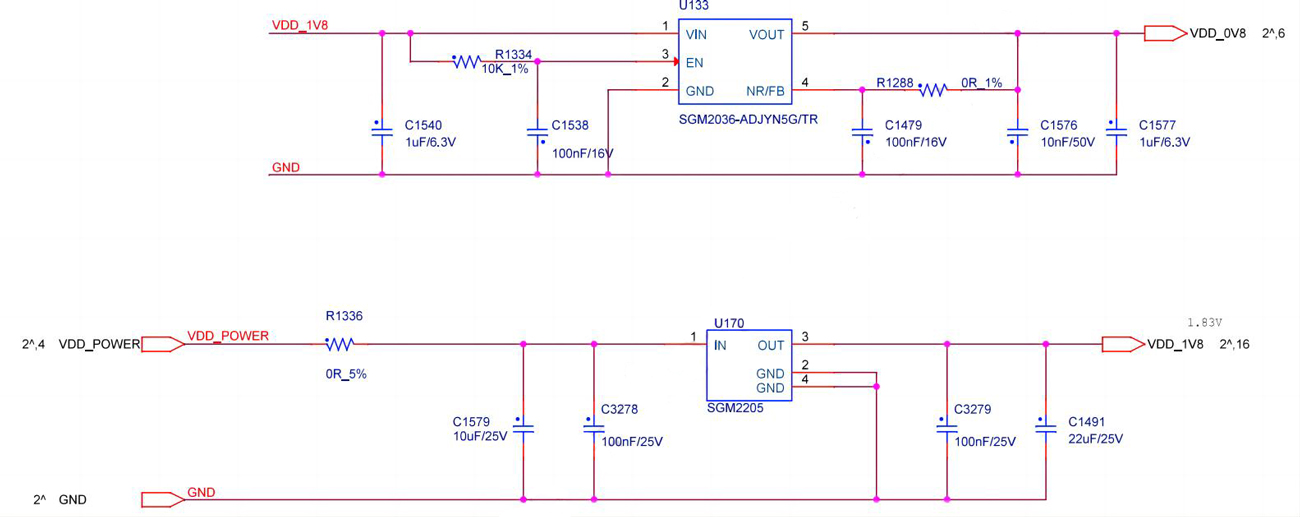 Antminer s19a pro hashboard LDO circuit diagram