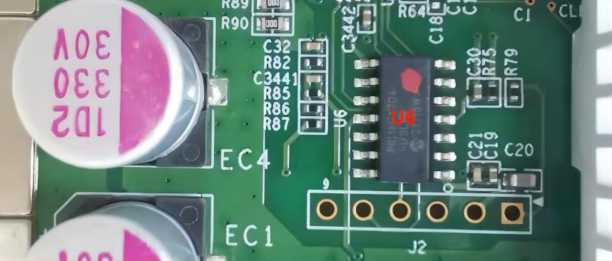 PIC chip on S19a pro hash board