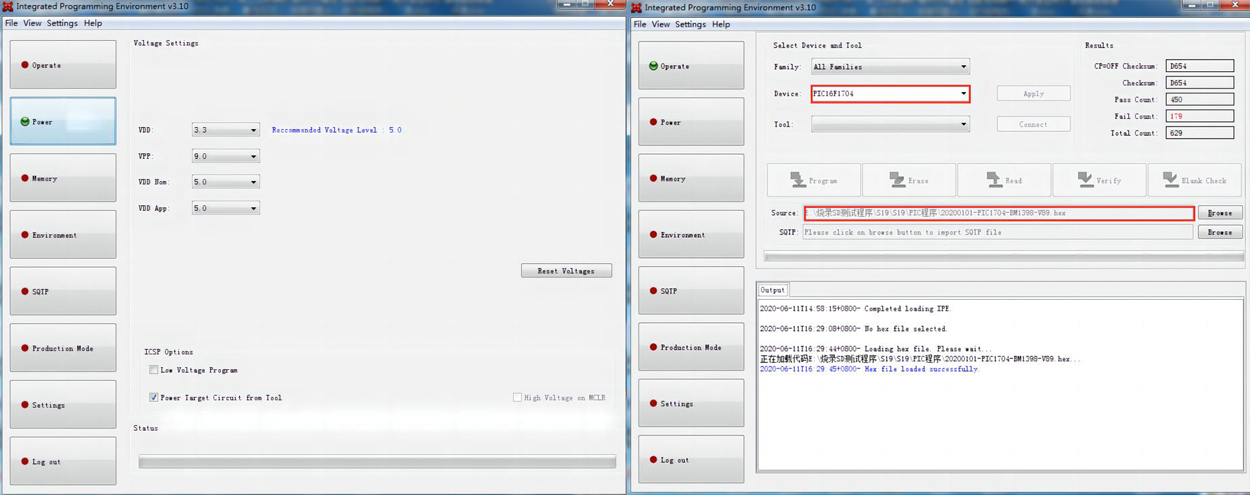 S19a pro PIC file programming