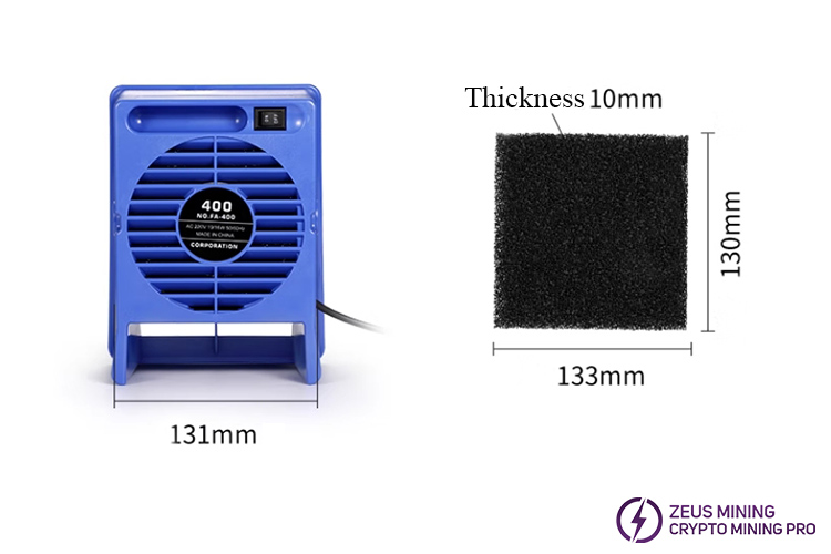 FA-400 fan ventilator smoke absorber machine