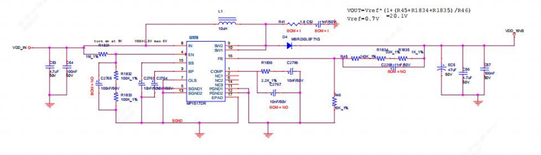 S19K Pro boost circuit schematic diagram