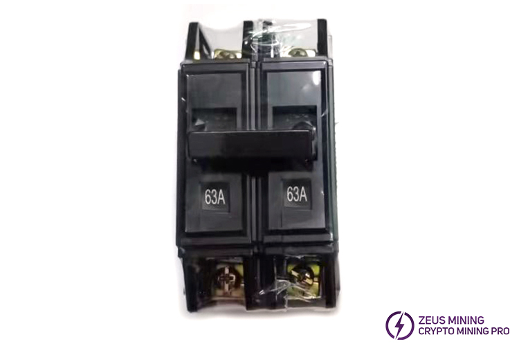 63A 2P miniature circuit breaker