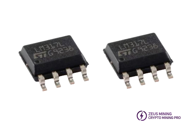 LM317L adjustable voltage regulator