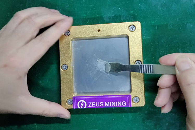 ASIC chip tin implantation