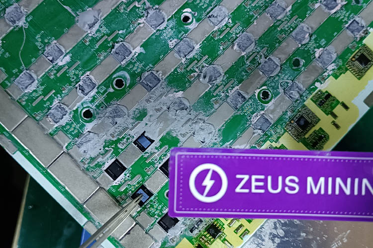 Soldering S19xp ASIC Chip