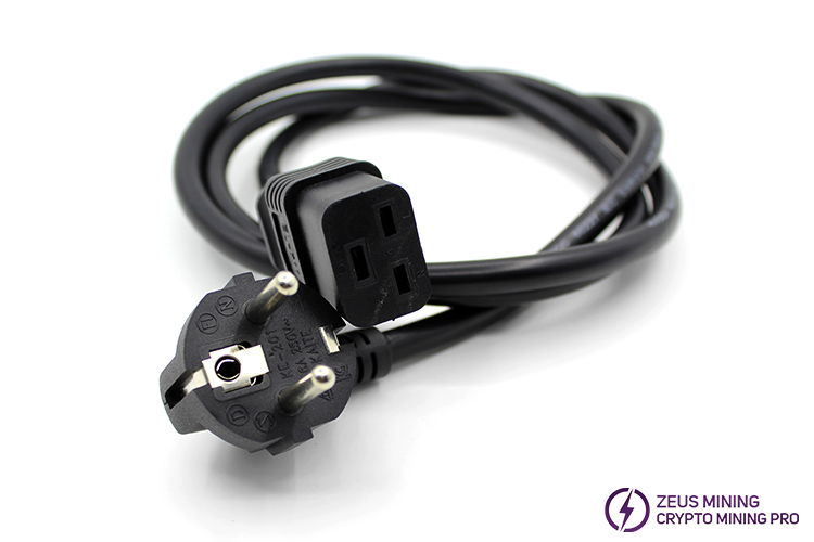 EU plug C19 power cord for iceriver KS3L