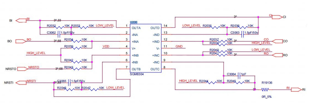 Antminer s19k pro level_shifter IC circuit