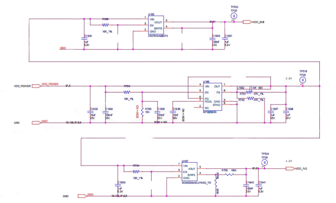 Antminer S19KPRO MP2019 IC circuit