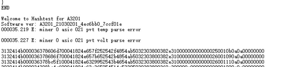 avalon a3201 A21 error