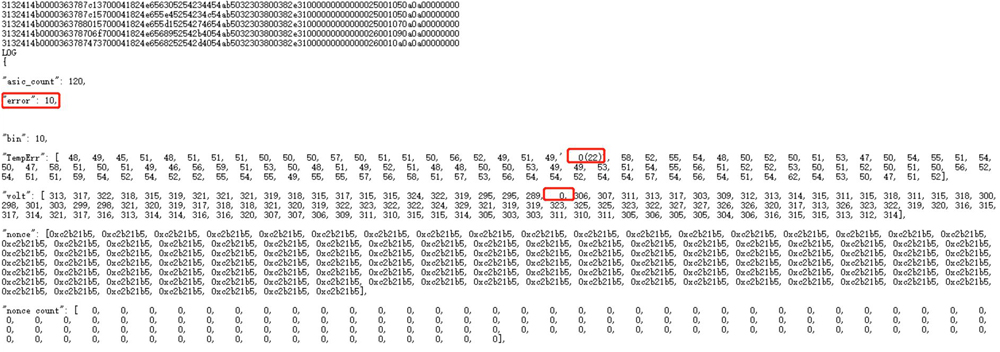 avalonminer log A21 error