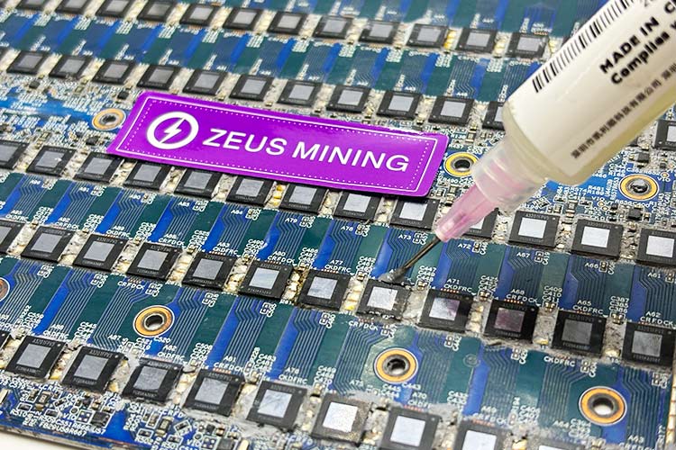 desoldering the Avalon ASIC Chip