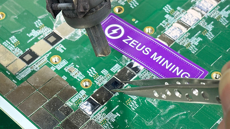 IceRiver KS3M ASIC chip desoldering