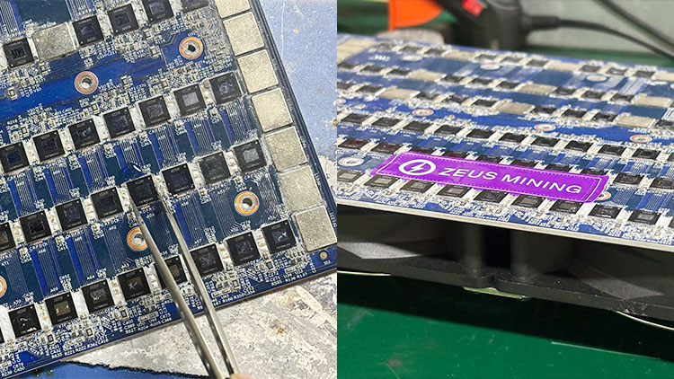 Avalon A3204 ASIC chip replace