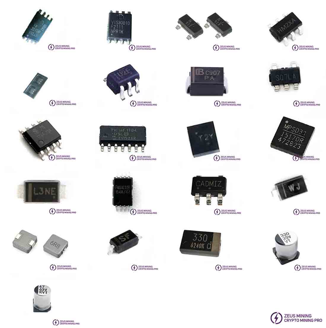 BITMAIN Antminer L7 hash board repair parts list