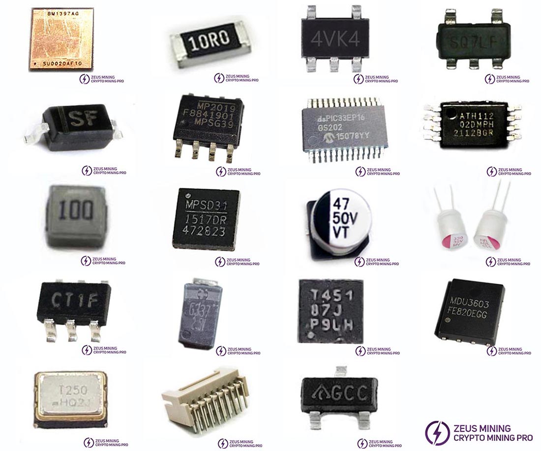 T17 hash board BOM lists